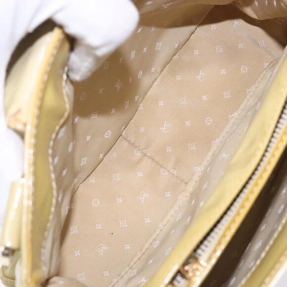 LOUIS VUITTON Cruise Line Sac Bicolor Hand Bag Enamel Yellow M92547 Auth BA4124 - Picture 12 of 16